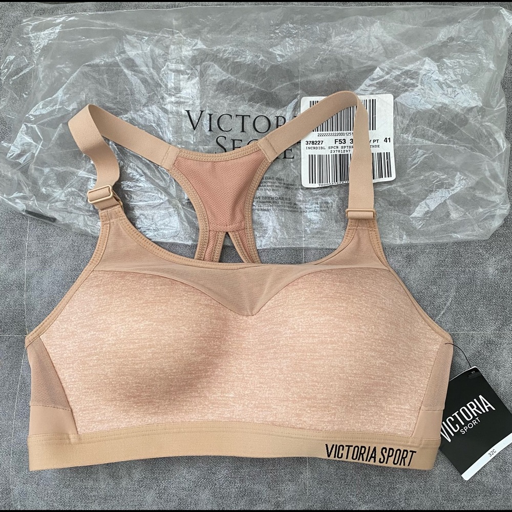 Victoria’s Secret sports bra 32C nude